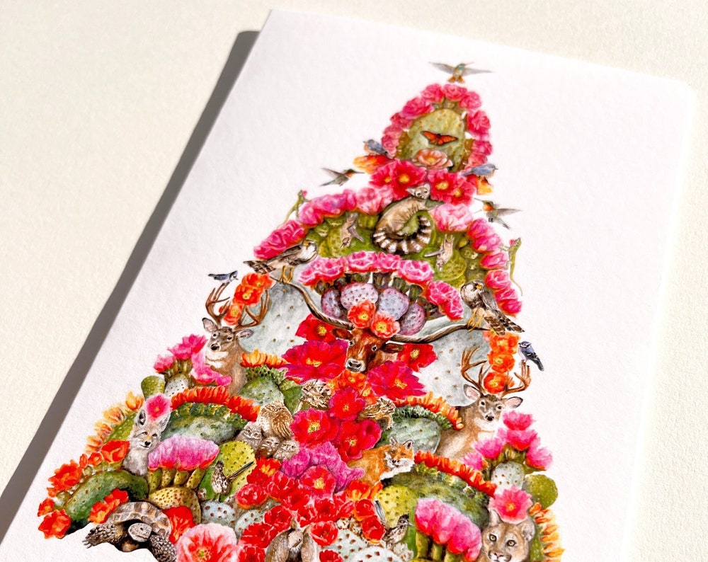 Texas Cactus and Animal Cards (Set of 10)